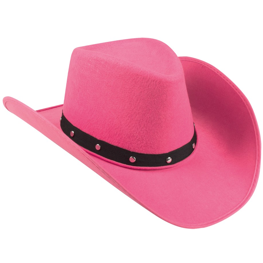 Cowboyhut rosa einfach